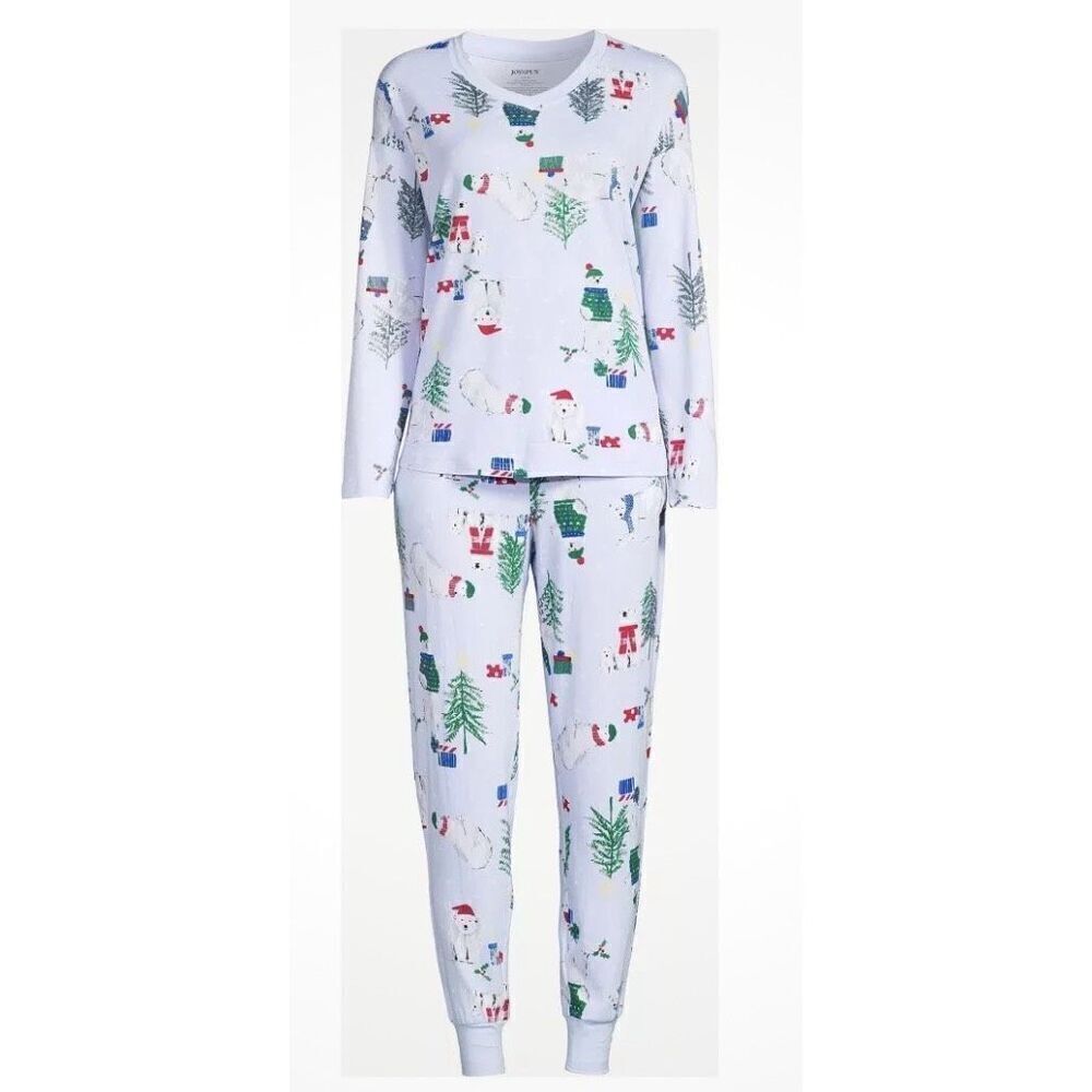 JoySpun Women’s Sleep Top & Jogger Pants PJ Set Sz. L Soft Comfortable Leisure